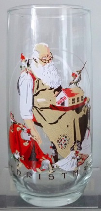 350879-2 € 5,00 coca cola glas kerstman aan het schilderen USA.jpeg